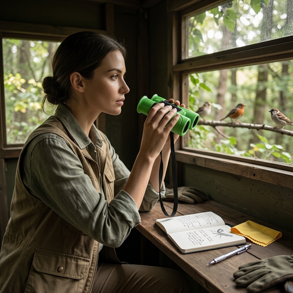 Waiting In The Forest Bird Hide