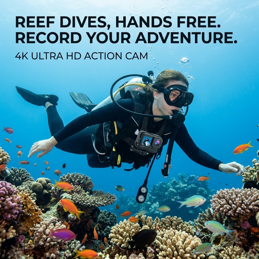 Reef Dives With Both Hands Free