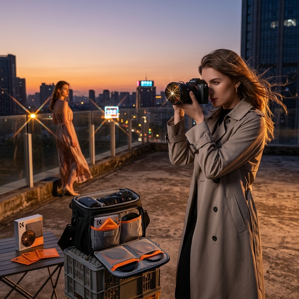 Rooftop Portraits At Dusk