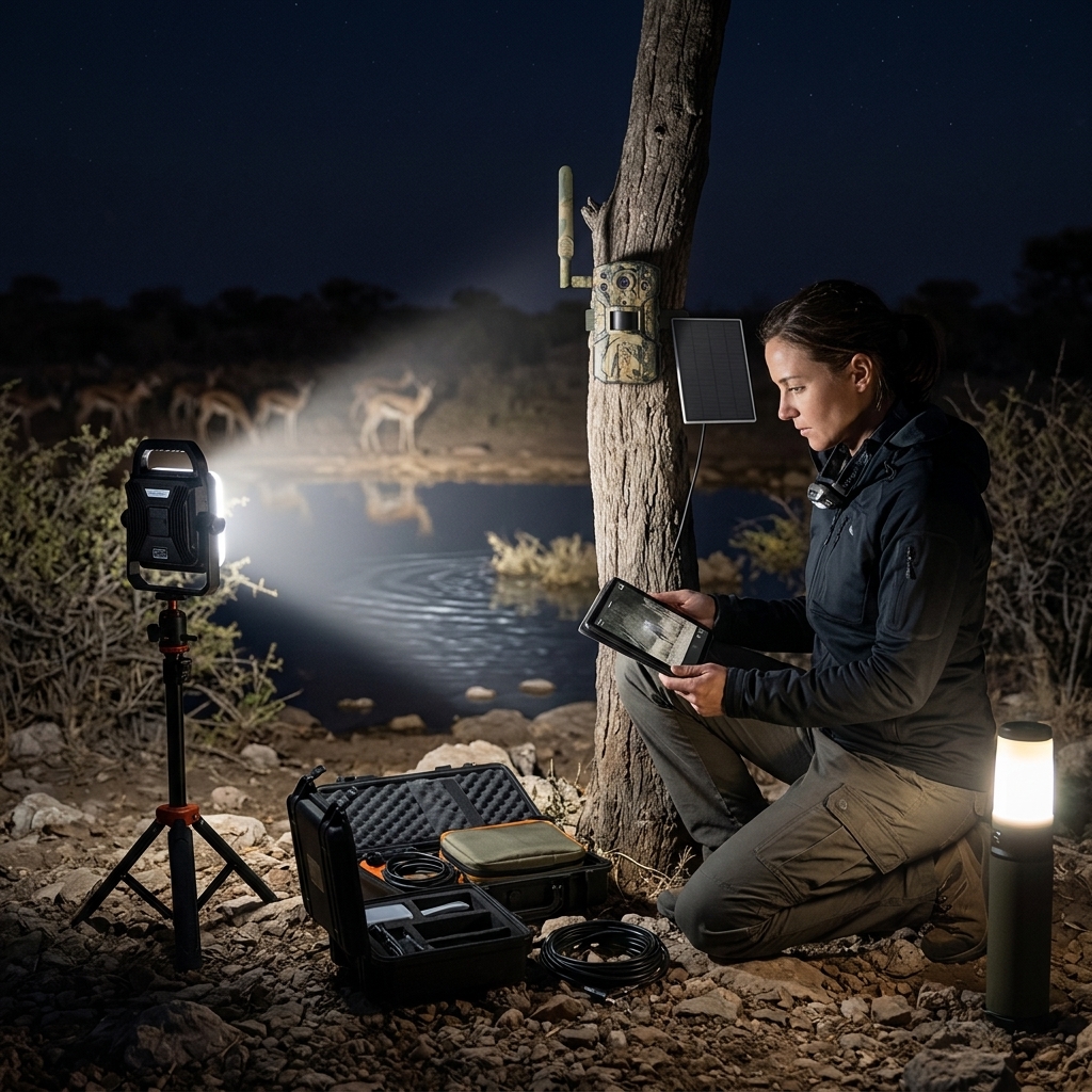 Night Checks At The Water Hole