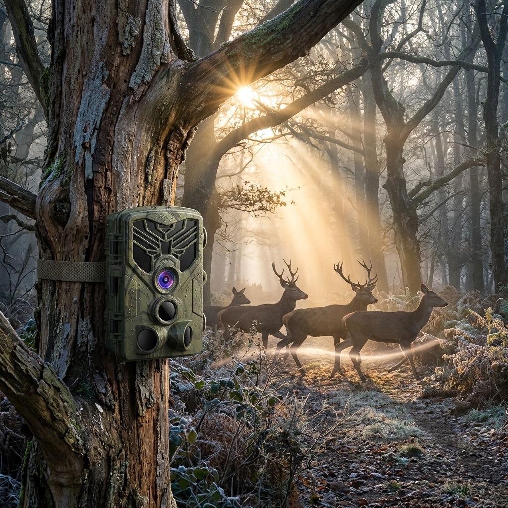 Deer Crossing At First Light