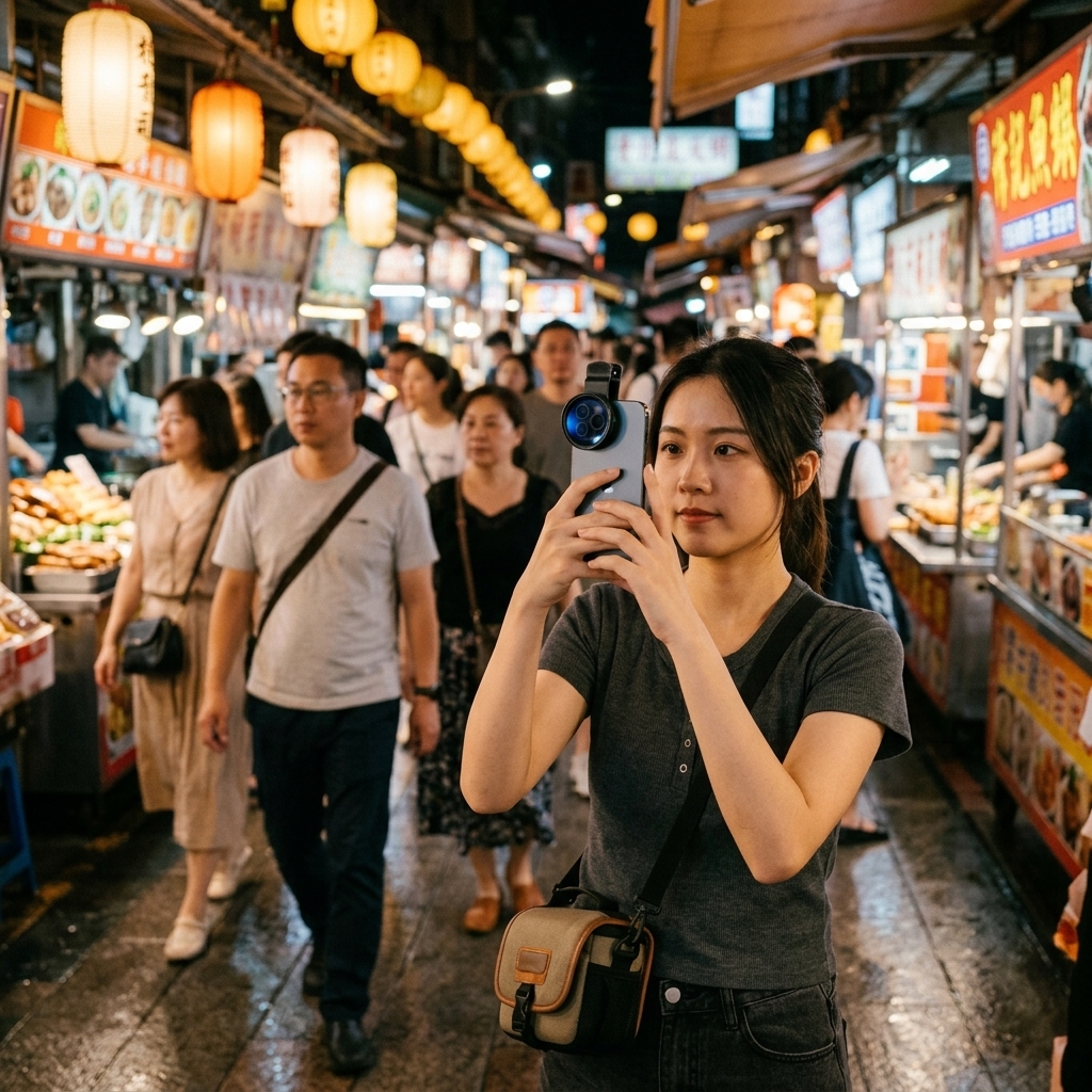 Night Market Pedestrian Moments