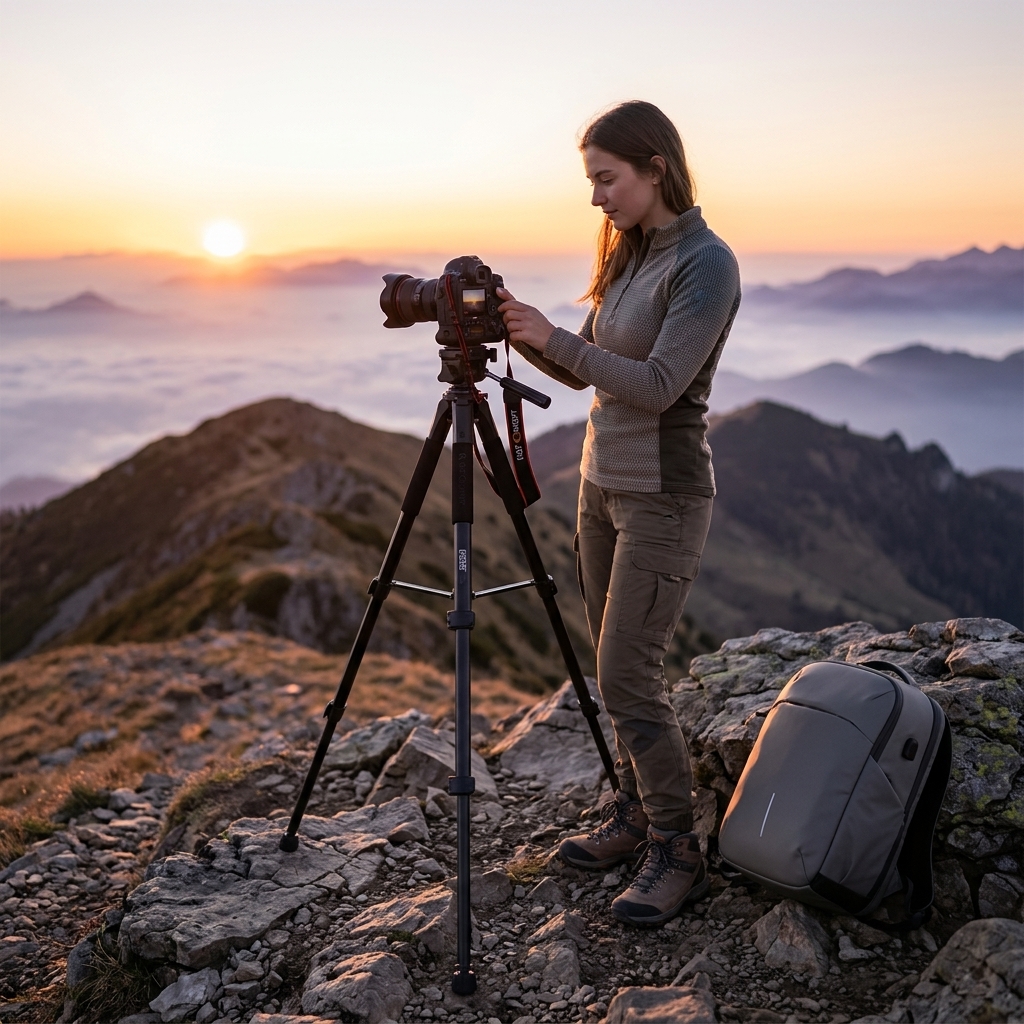 Filming Sunrise On The Ridge