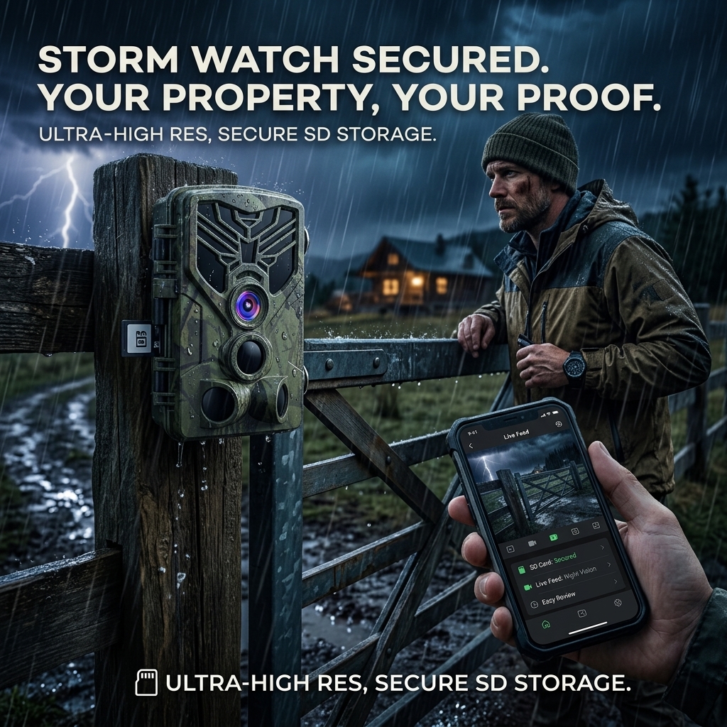 Stormy Gate Watch At Night