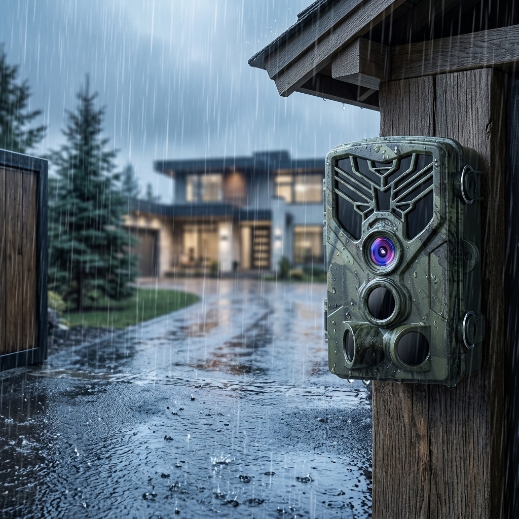 Watching The Driveway In Heavy Rain