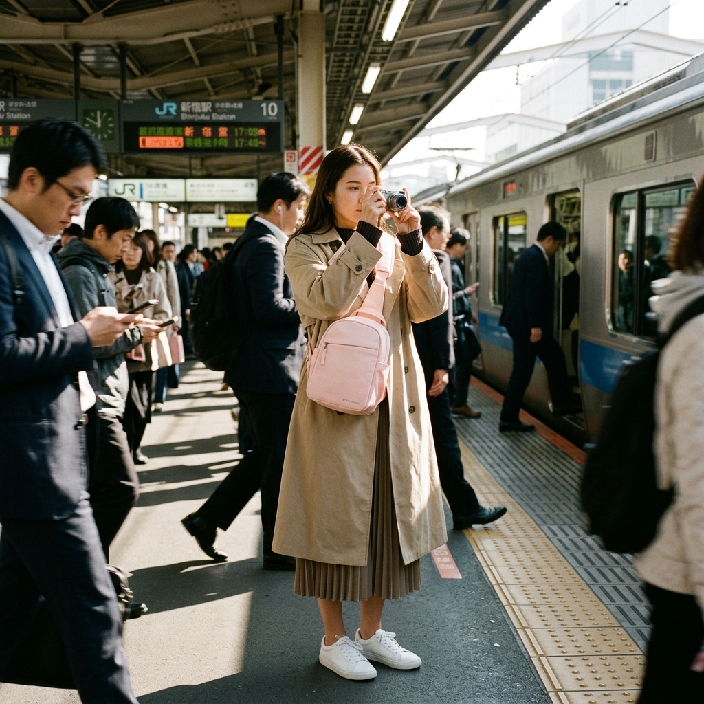 Morning Train Platform Moments