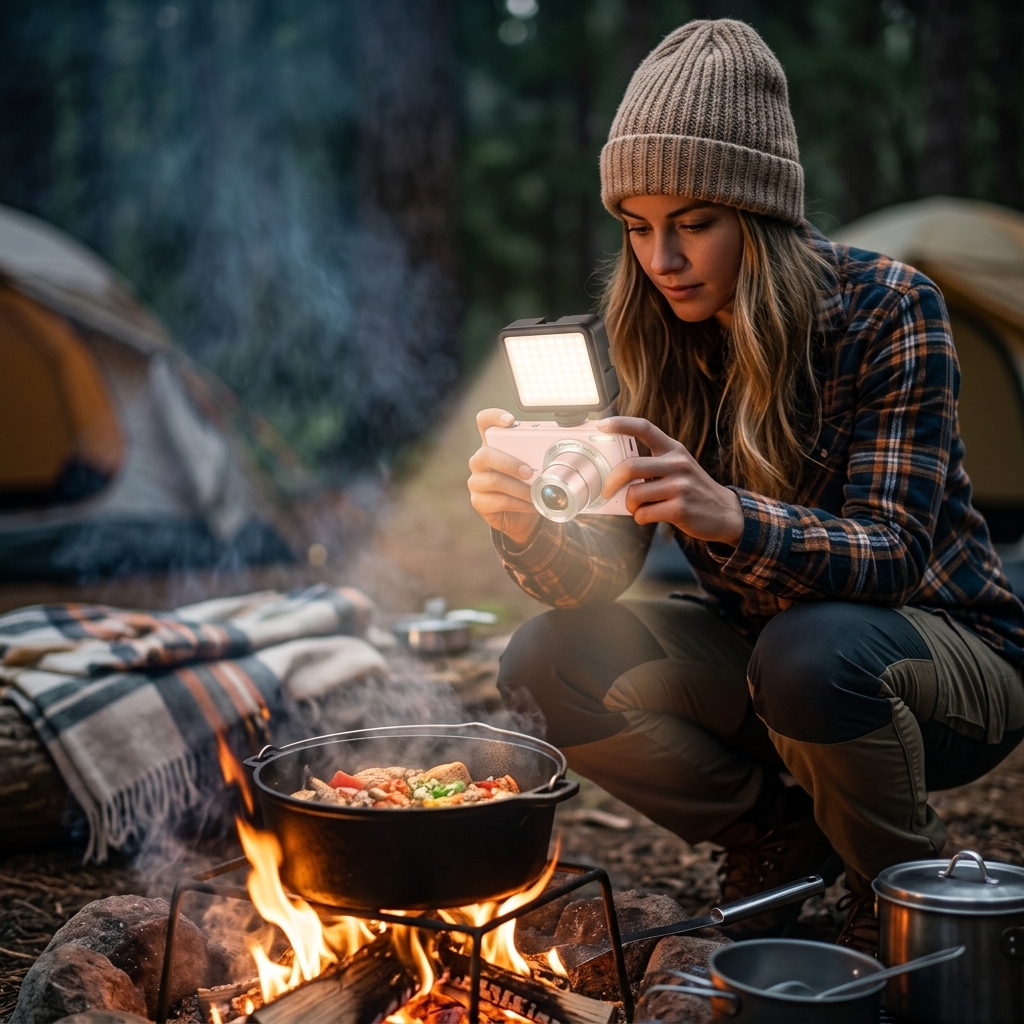 Campfire Cooking After Dark