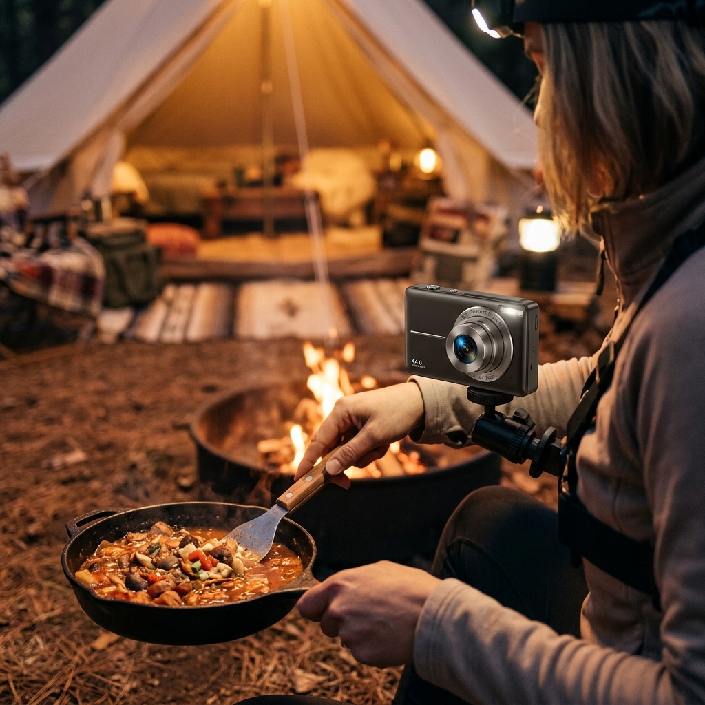Campfire Cooking After Dark