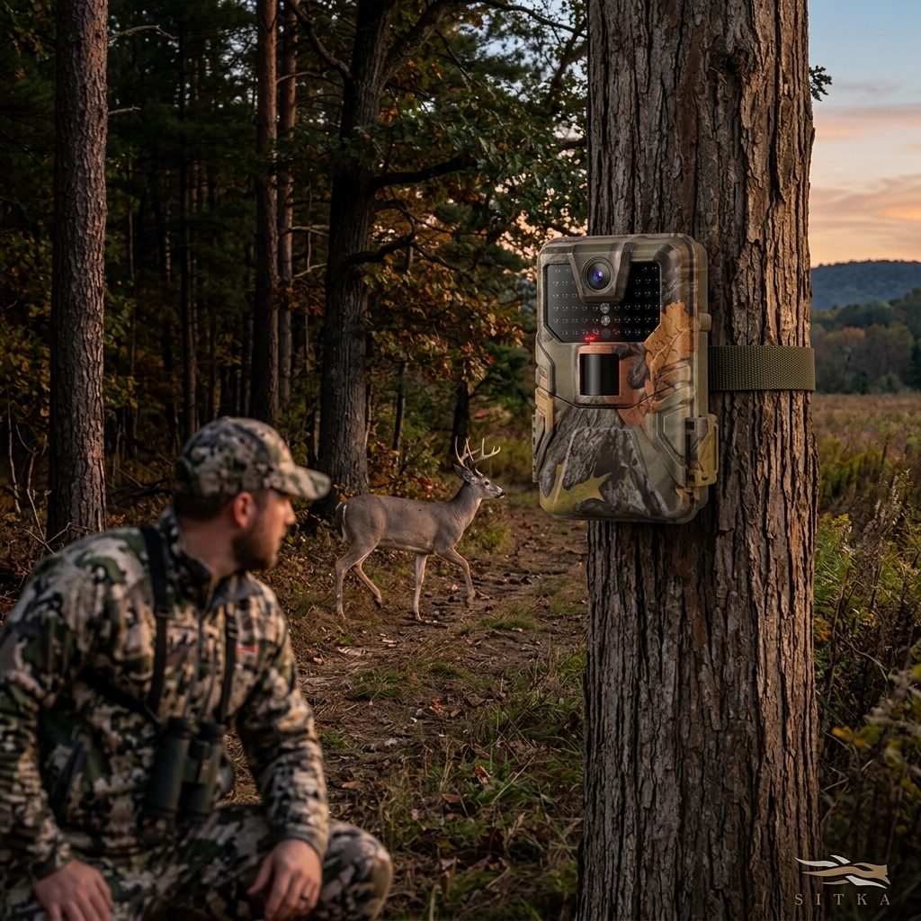 Deer Trail At Dusk Forest Edge