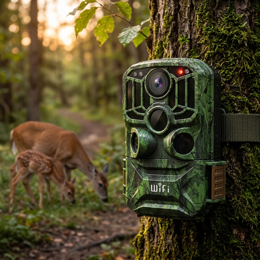 Watching Deer Near Remote Trails
