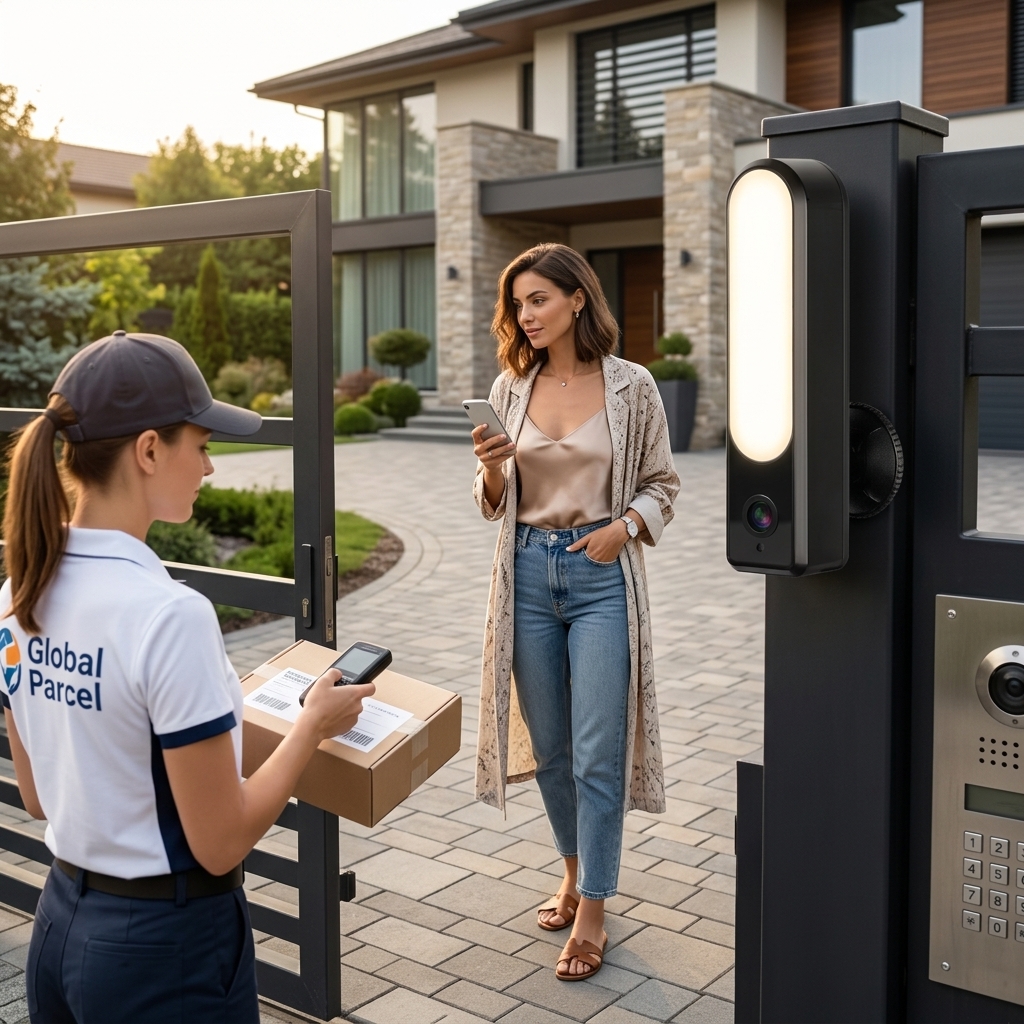 Watching Deliveries At The Front Gate