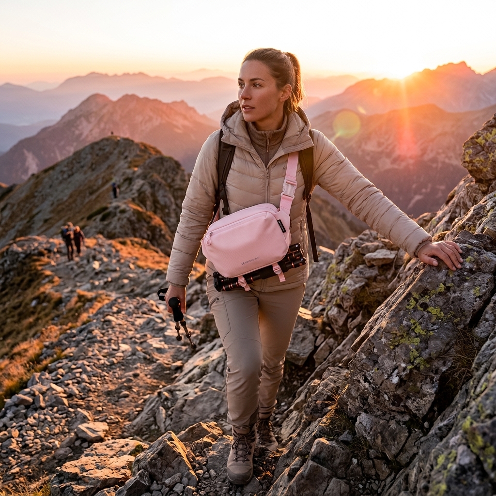 Climbing Trails At Sunrise