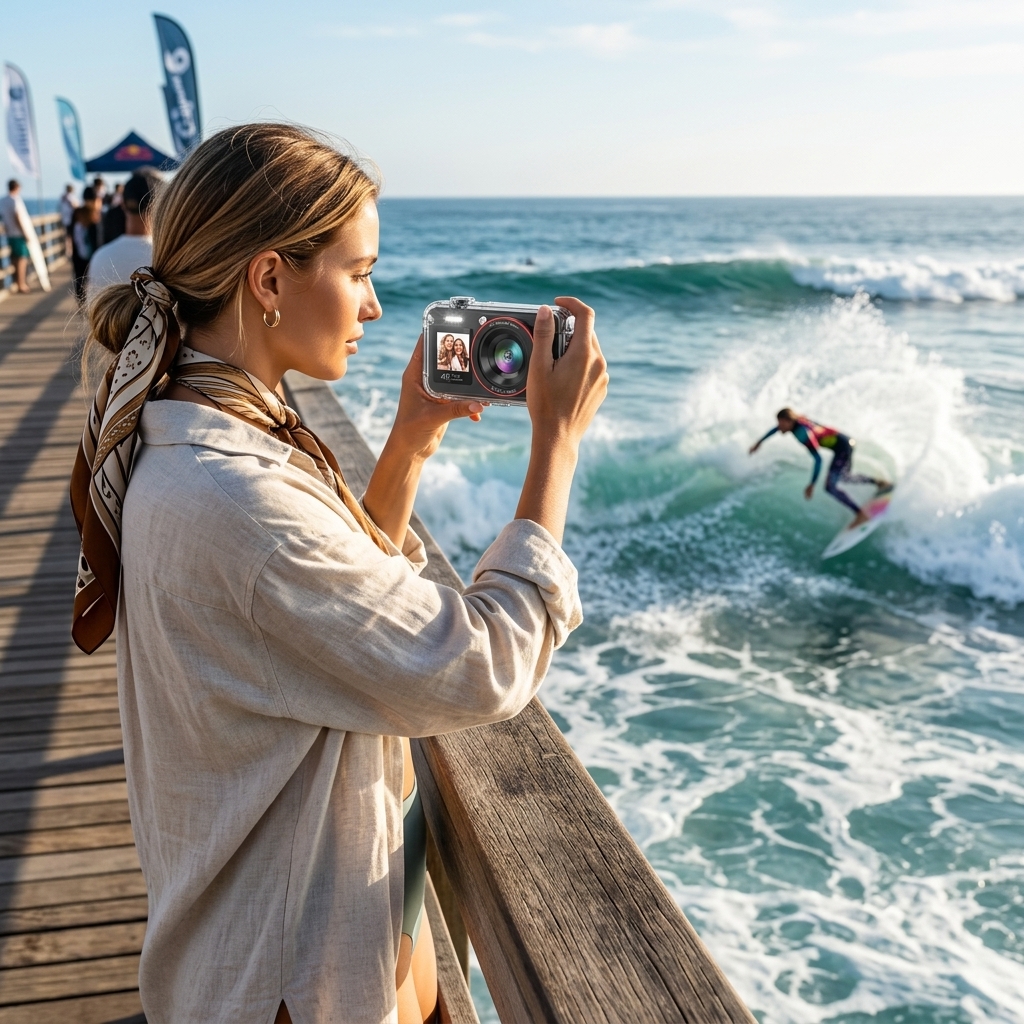 Surf Competition From The Pier