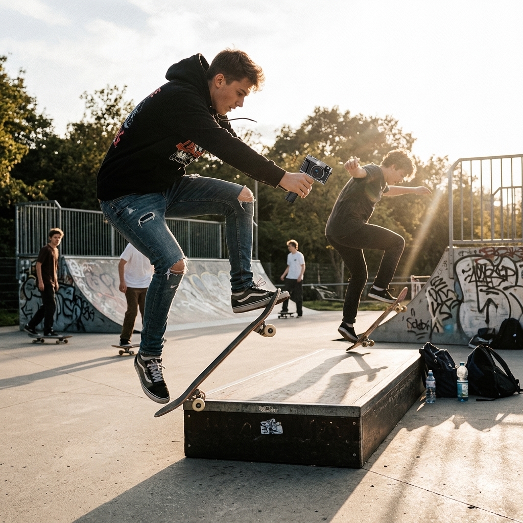 Skate Park Tricks After School