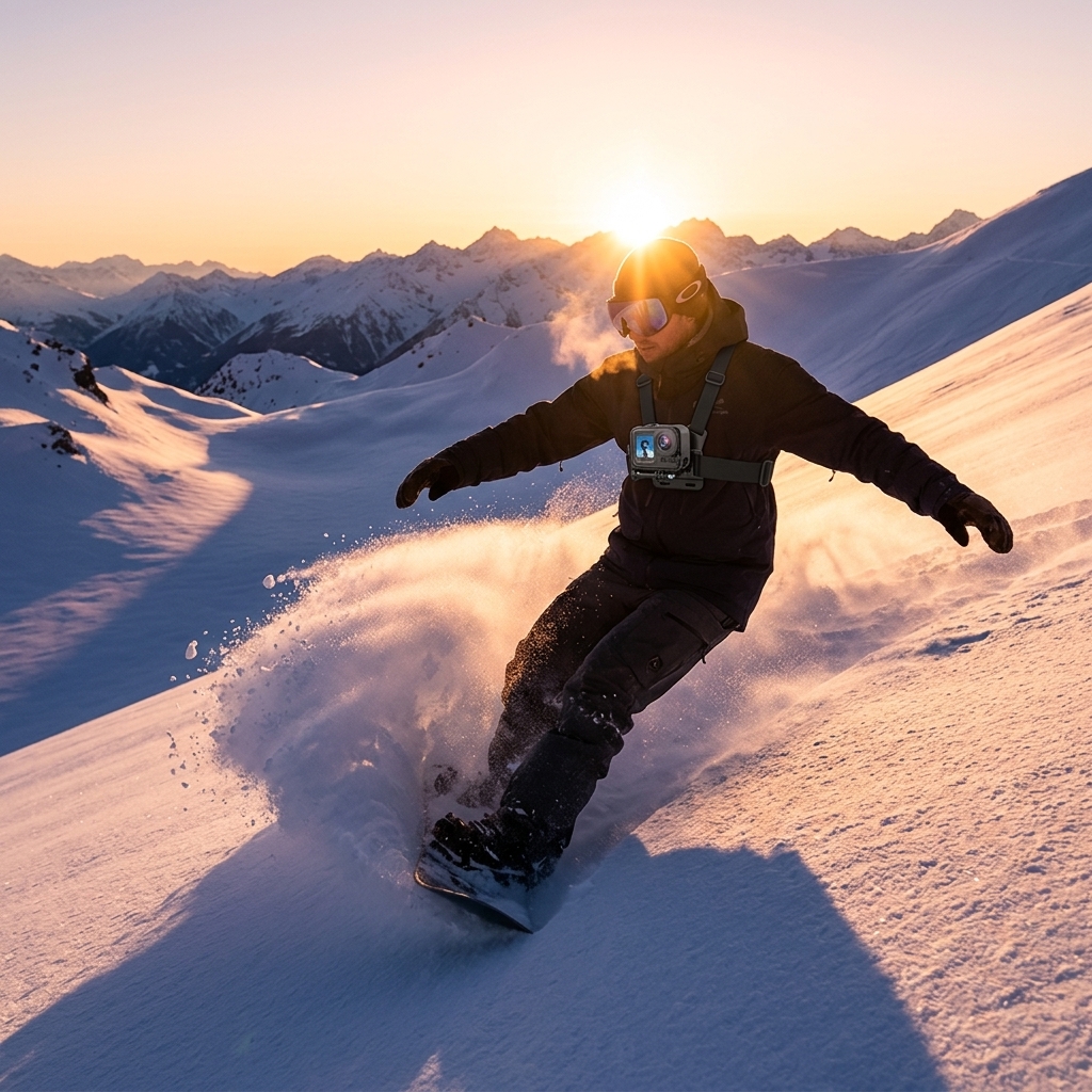 Sunrise Runs On Fresh Powder
