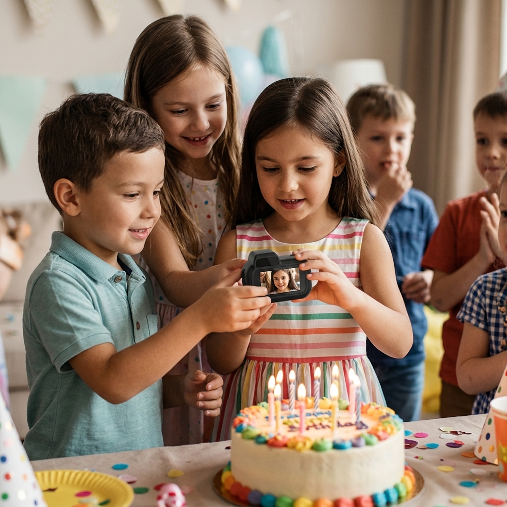 Birthday Party Cake Moments
