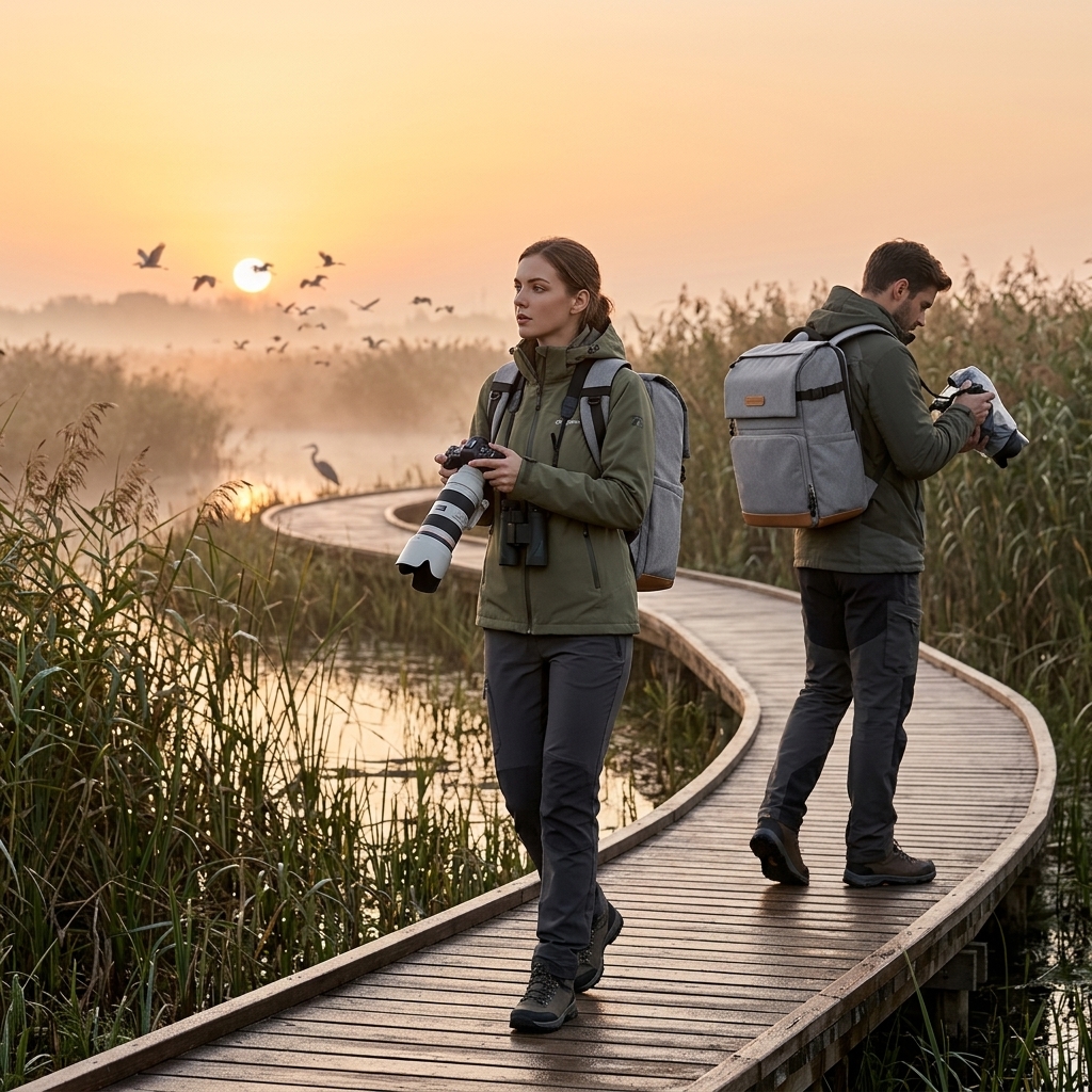 Birdwatching At First Light