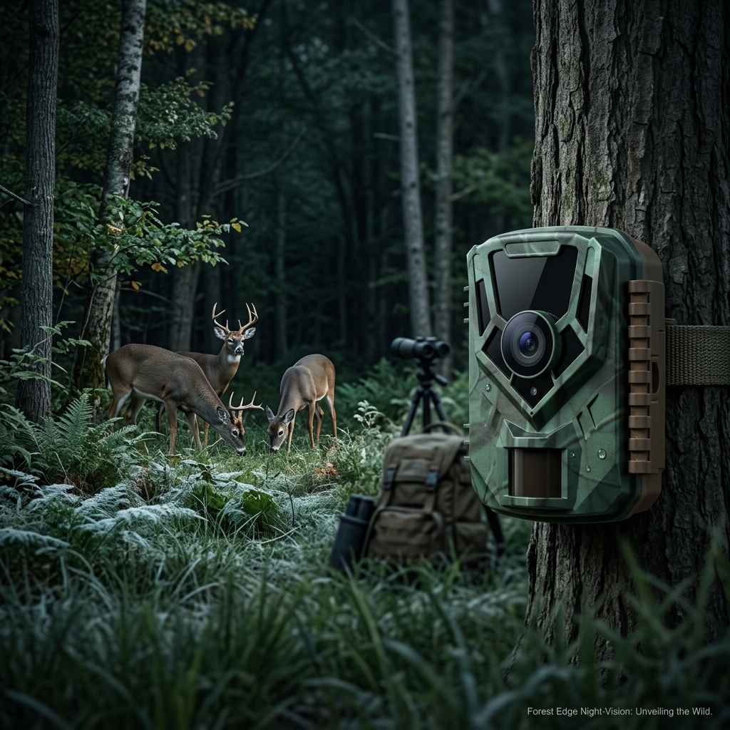 Deer Activity At Forest Edge