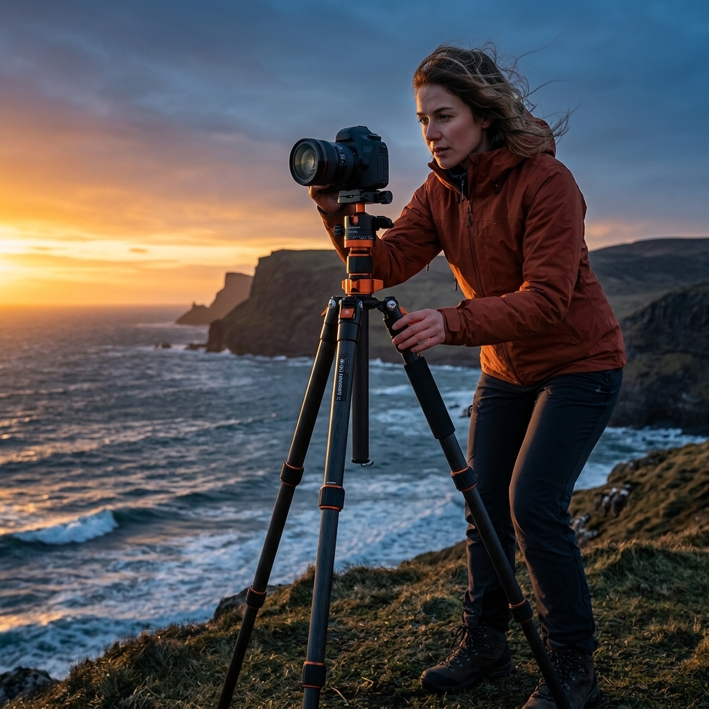 Sunrise Shots On Windy Cliffs