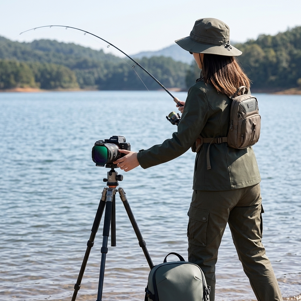 Casting Along The Lake Shore