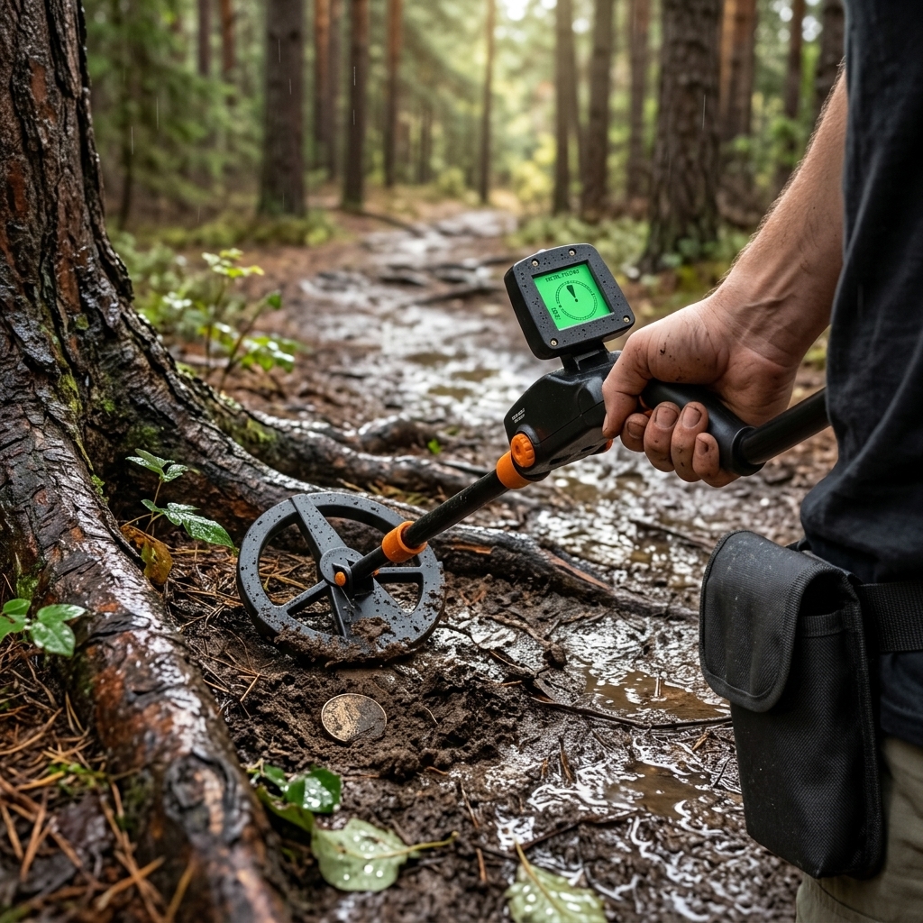 Trailside Coins After Heavy Rain