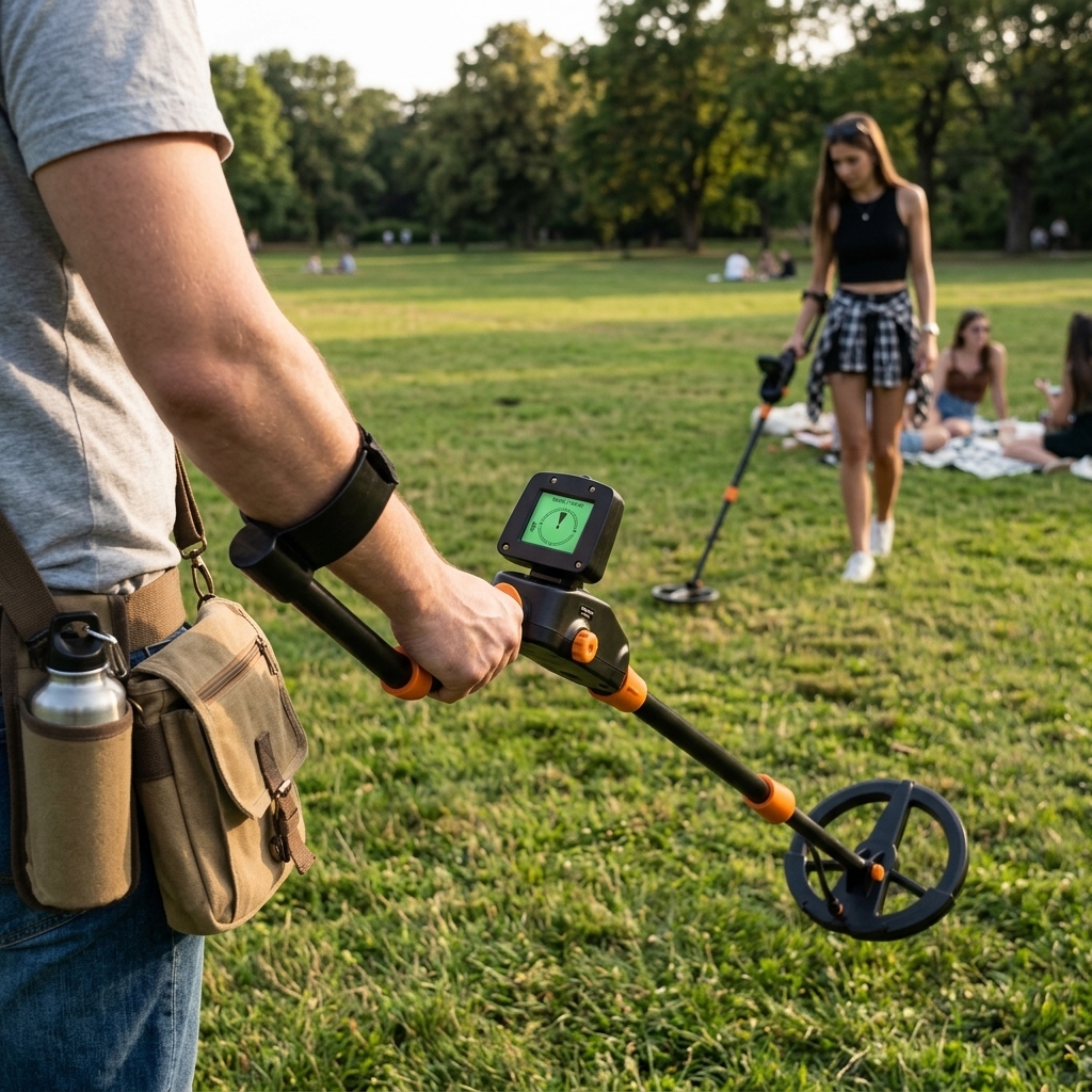 Picnic Lawn Coin Hunting