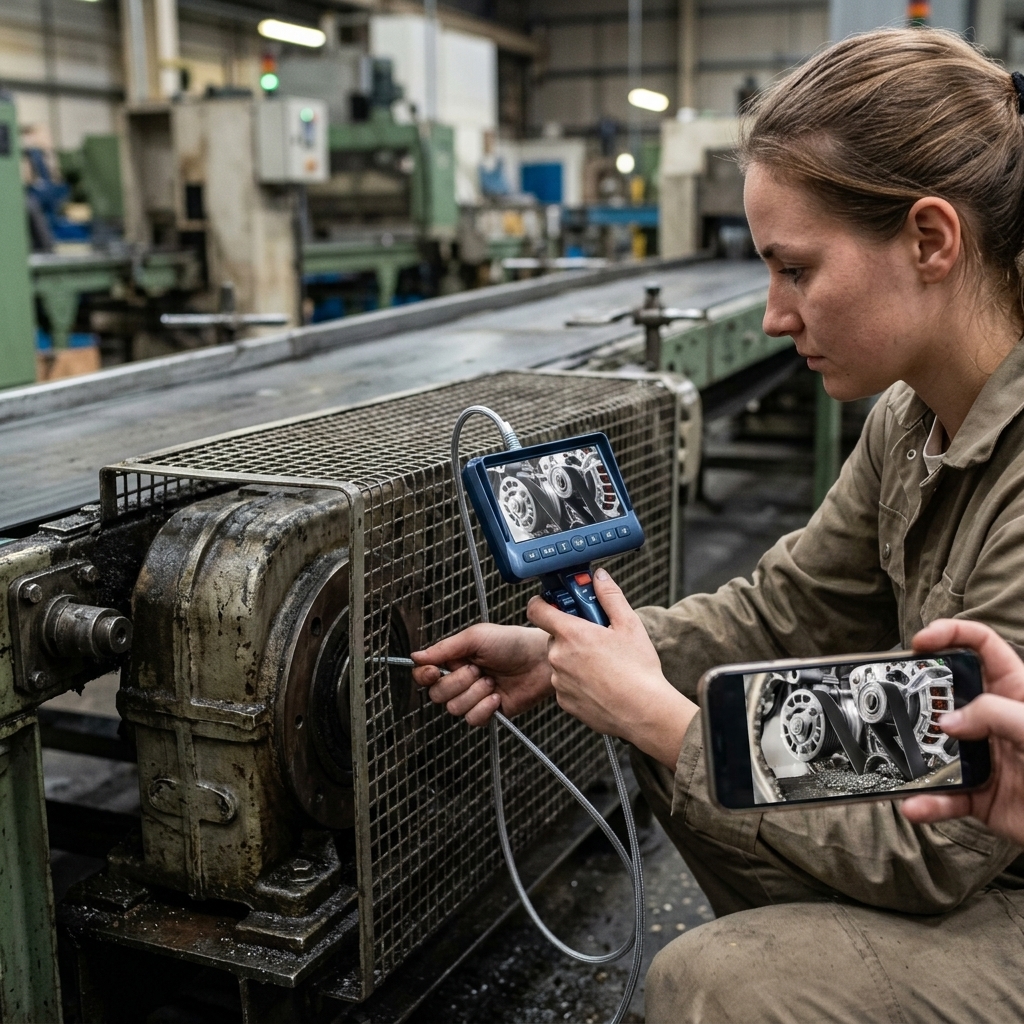 Inspecting A Conveyor Gearbox