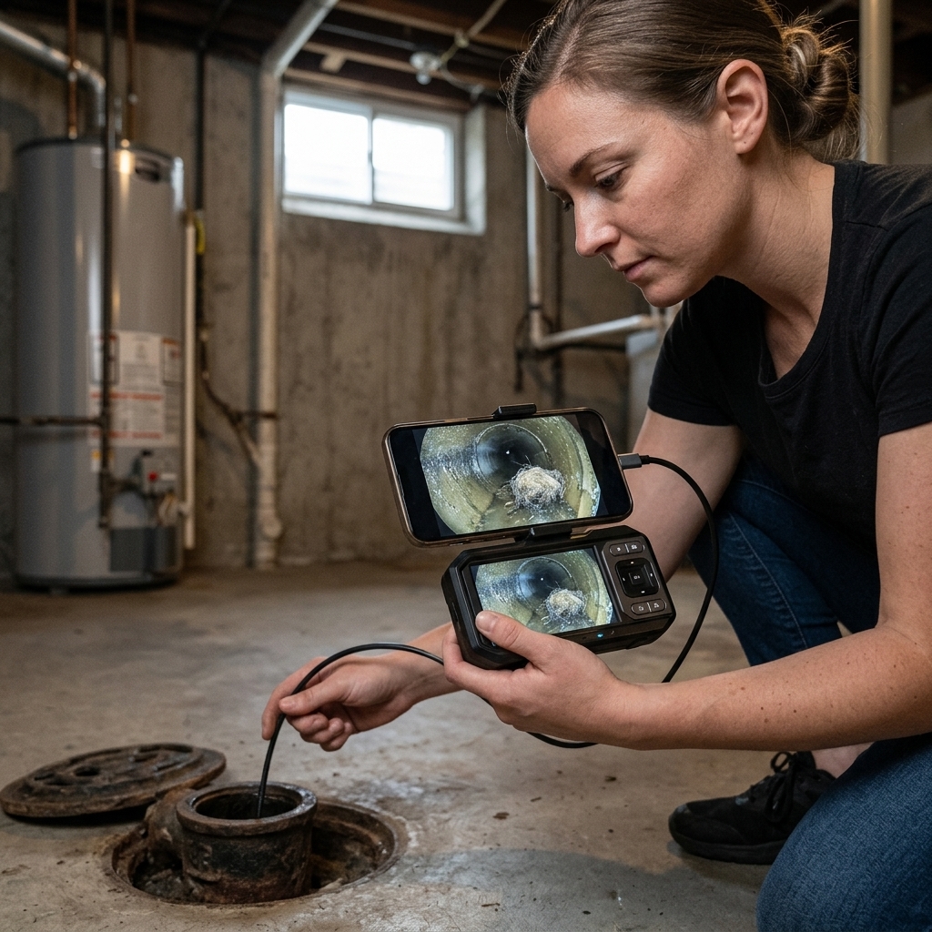 Basement Drain Clog Search