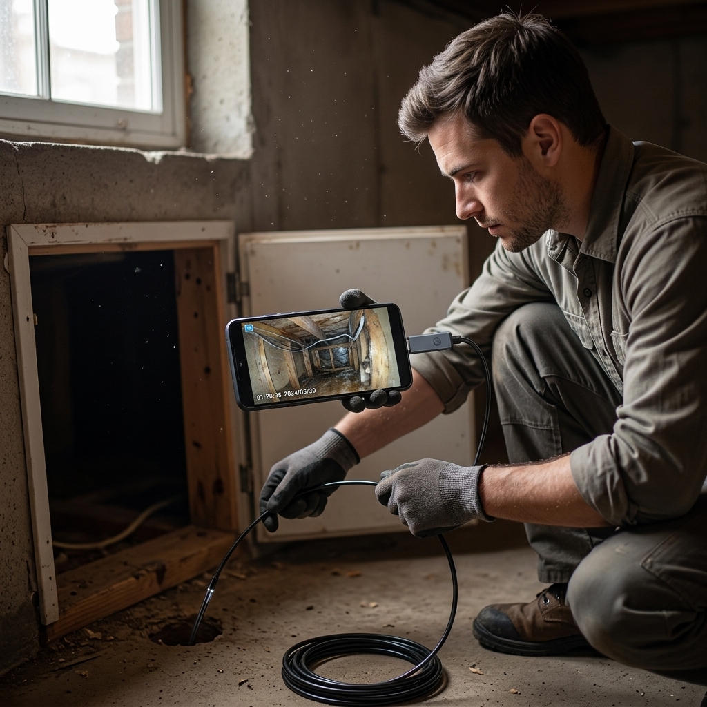 Crawlspace Corner Damage Check