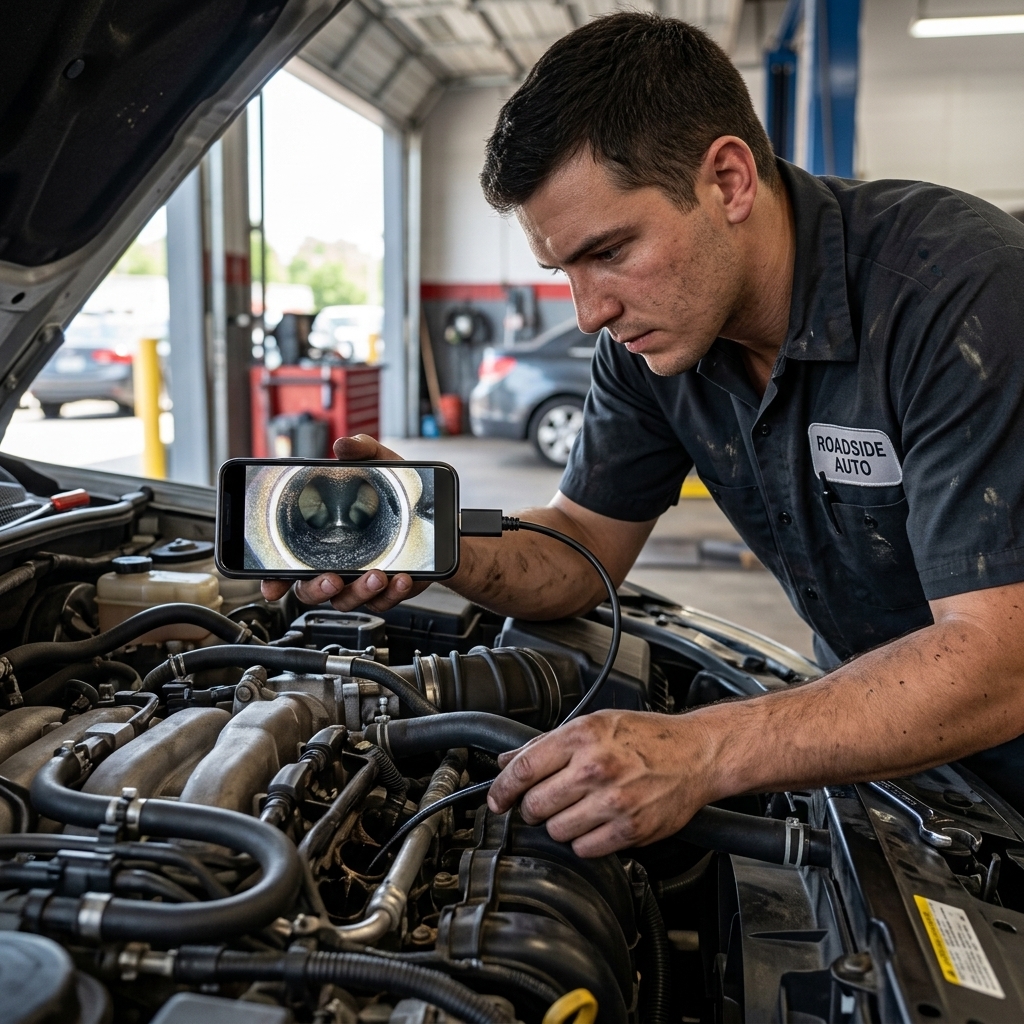 Misfire Check In Repair Bay