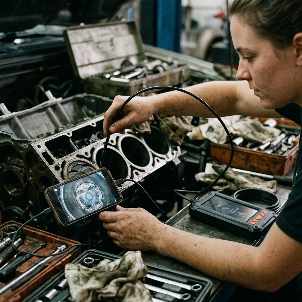 Diagnosing Damage Inside A Cylinder