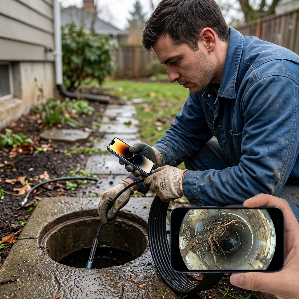 Checking A Blocked Yard Drain