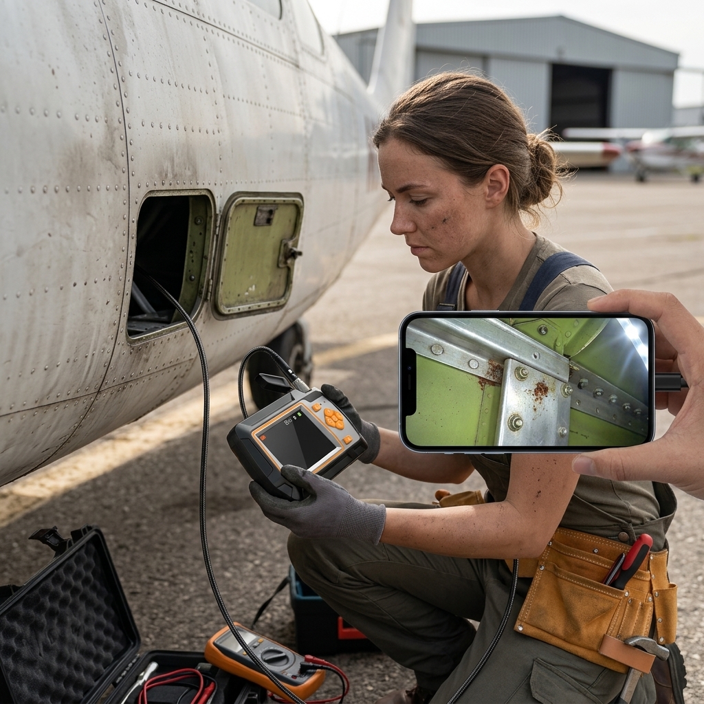 Inspecting Hidden Fuselage Sections